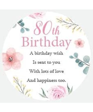 80th Birthday Candle - Perfect Gift for 80th Birthday Celebrations | SOYA Candle with Rose Quartz & Petals - Buy Online on GoSupps.com