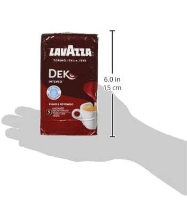 12 x LAVAZZA DEK Intenso Decaffeinated Ground Coffee 250g Italian Espresso - Buy Online on GoSupps.com
