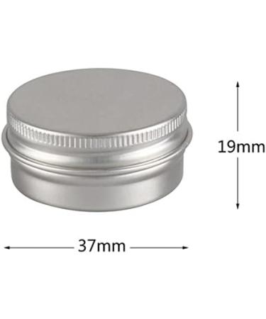 Zeoabsy 10ml Silver Aluminum Tins - 10 Pack Screw Cap Cans for Cosmetics Candles Ointments + Spatulas & Labels - Buy Online on GoSupps.com