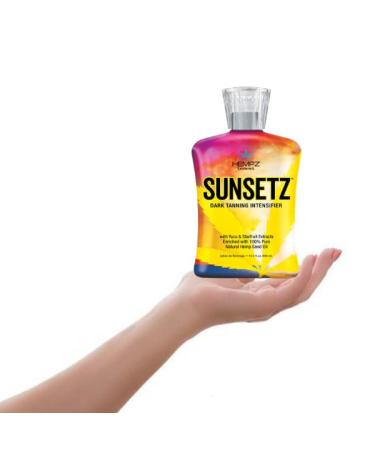 Hempz SUNSETZ Dark Tanning Intensifier with YUZU & Starfruit Extracts - 13.5 oz Tanning Bed Lotion | Best International Shipping - Buy Online on GoSupps.com