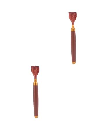 Minkissy 2 pieces of tickling massage devices hand back scratches telescopic back scratches back scratch portable and telescopic scratch abdominal muscle gift pregnant woman handheld