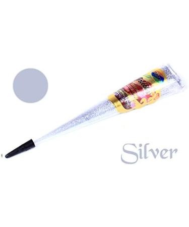 Buy 3x Golecha SILVER Glitter Cones for Body Decoration - 75g | International Shipping Available - Buy Online on GoSupps.com