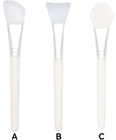 dijiusidy Brush Facial Mask Silicone White Professional Cutter-Type Brushes Cream Skin Foundation Tool Comfortable Beauty Tongue Shape - Buy Online on GoSupps.com