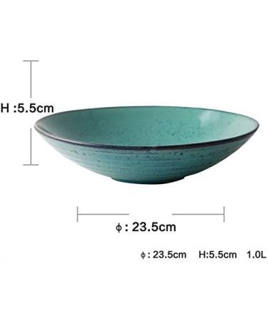 Bowls Snack Dip Dishware Creative Ceramic Bowl Household Soup Bowl Large Noodles Bowl Japanese Rice Bowl Green Salad Bowl 9 inch Mixing Bowl Compatible with Kitchen Restaurant Gifts - Buy Online on GoSupps.com