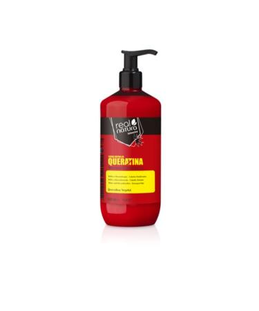 Real Natura - Shampoing Sans Sel Chargement Rapide de K ratine Cendrillon - R paration et Brillance - 500 ml