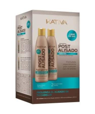 Kativa Tech Kativa Post Relaxer Kit X 2 Units (Shampoo + Conditioner 250 Ml X X 250 Ml) by KATIVA