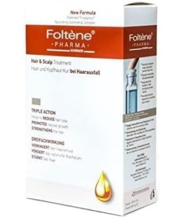 Foltene Hair and Scalp Treatment for Women - Promotes Thicker, Stronger, Healthy Hair - 12 Single-dose Bottles - Buy Online on GoSupps.com