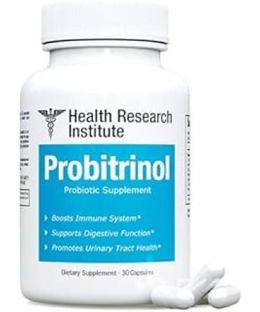 Probitrinol Probiotic Supplement Digestive Health 30 Capsules Health Reserch Institute White