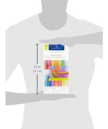 Faber-Castell Gelatos Colors Set  Brights - Water Soluble Pigment Crayons - 12 Bright Colors - Buy Online on GoSupps.com