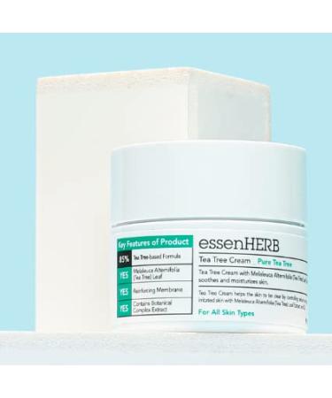 Buy Tea Tree Cream - Pure Moisturizer for Dry Skin & Blemishes | Korean Skincare 50ml - Buy Online on GoSupps.com