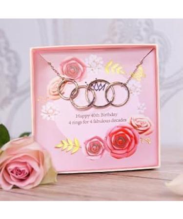 Yolidas 40th Birthday Gifts for Women Birthday Gifts for Her Gift Baskets Ideas for Her Mom Sister Female Friends Coworker Wife Girlfriend Daughter Unique Gifts for Women Pink-40th - Buy Online on GoSupps.com