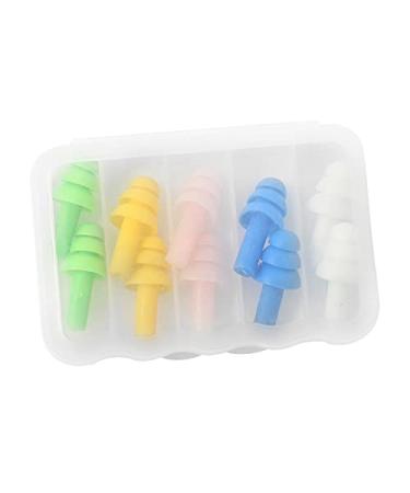 Ear Plugs Soundproof earplugs Anti-Noise Students snoring Sleep Sleeping Dormitory Anti-Noisy (M-Five-Color Random) Ear Plugs