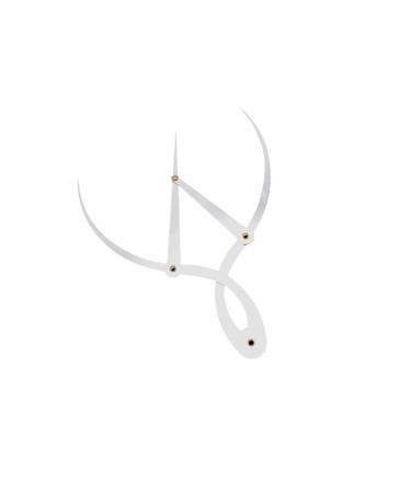Hemoton Eyebrow Drawing Tool Eyebrow Stencil Ruler Microblading Ruler Brow Stencils Sticker Stainless Steel