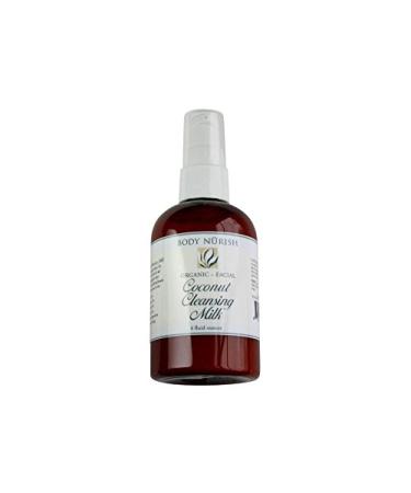 Super Salve Organic Coconut Cleansing Milk 4 oz with Coconut Milk Aloe Vera Gel Kukai Nut and Coconut oil