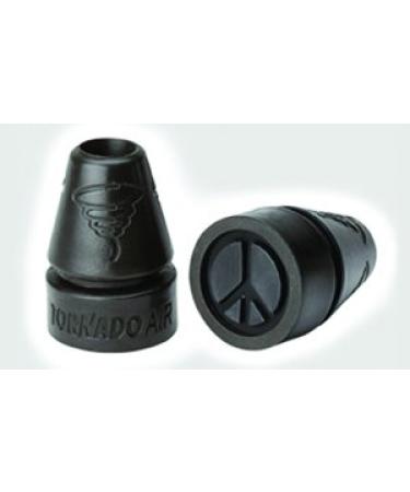 Thomas Fetterman Ultralight Tornado AIR Cane  Crutch Tips with Peace Sign Imprint Fits Canes or Crutches with 34 to 1 Inch Diameters Black 1 Pair - Buy Online on GoSupps.com