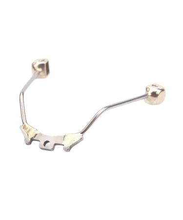 Wekiva replacement nose cushion holder made of metal nose bridge metal blinking glasses nose bridge glasses frame screwable nasal cushion low replacement glasses repair set silver