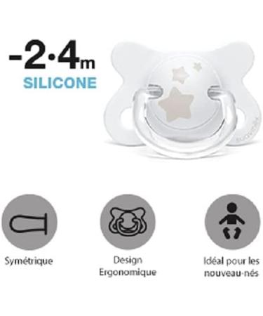 Suavinex My Essentials White Star Baby Kit with 1 Dummy -2/4 m + 2 Bottles 270 ml + 1 Bottle 150 ml + 1 Drinking Cup 150 ml - Buy Online on GoSupps.com