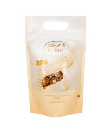 Lindt Lindor sac blanc rempli de boules Lindor en chocolat blanc Lindt fourr fondre dans la bouche 3 x 1kg