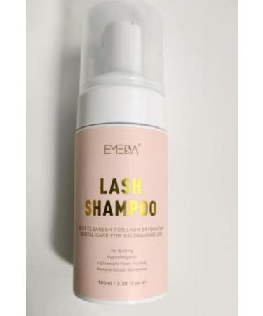 100ml Eyelash Shampoo with Brush - Salon Quality Foam Cleaner for Eyelash Extensions | Emeda Lash Shampoo for Home Use - Buy Online on GoSupps.com