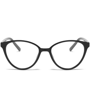 Zhuyiqz Stylish Cat-Eye Reading Glasses - Unbreakable Anti-Blue Light Computer Glasses | Clear View Flat Light Mirror | International Shipping +100 Black - Buy Online on GoSupps.com