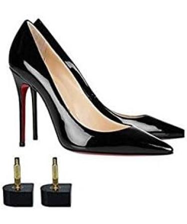 Durable Heel Tips Replacement Set - 6 Pairs High Heel Caps Protectors - U-shape Black - Thick Pins 3mm 10mm - Shoe Repair Kit - Buy Online on GoSupps.com