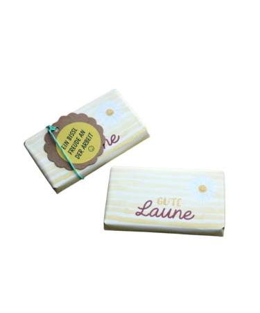 Employee motivation gift - 8x good mood chocolate (40g each) - attention to motivate - anti -stress gift company - fun office company 8 pieces good mood