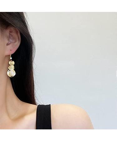 Fashion Earrings Vintage Opal Drop Earrings for Women Fashion Gold Color Pendant Earrings Girls Birthday Wedding Jewelry Dainty Earrings Fashion Accessories - Buy Online on GoSupps.com