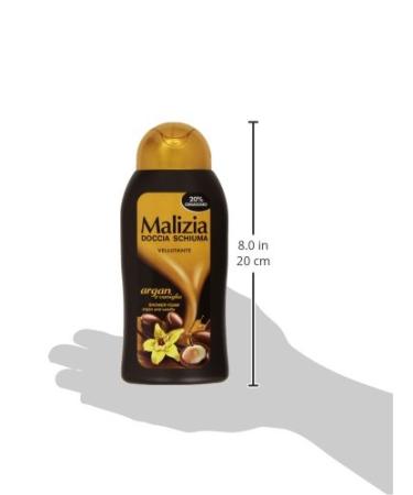 Malizia Shower Foam 300ml | Smoothing Argan & Vanilla | International Shipping Available - Buy Online on GoSupps.com