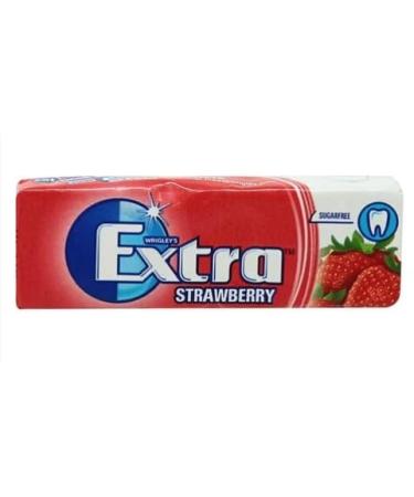 10 Packs of Original WRIGLEY'S Orbit/Extra Chewing Gum Packs Fresh Stock (Extra - Strawberry 30 Pack) Helps keep Teeth Clean And Mouth Fresh