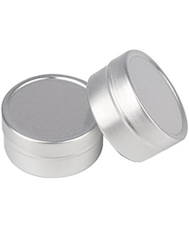 Zeoabsy 12-Pack 10ml Silver Aluminum Round Doses - Empty Tin Cans with Plastic Lid for DIY Ointments Cosmetics Candles & Shaving Soap - Buy Online on GoSupps.com