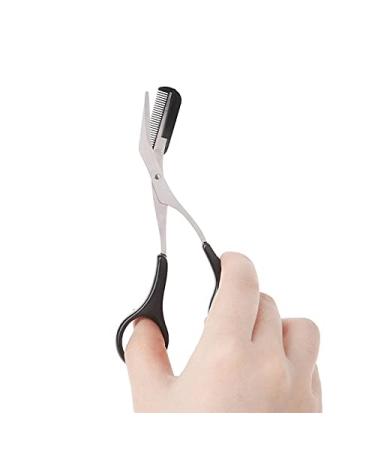 Craft Scissors Women Eyebrow Trimmer Scissors Comb Eyelash Hair Removal Grooming Cutter Shaping Hand Tools Scissors - Buy Online on GoSupps.com