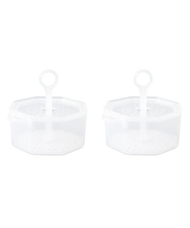 Hemoton Frother 2 Sets face wash foam cup face foam maker facial foam maker face wash foamer facial foam cup bubble Facial Foamer Cup Marshmallow white pp household Lotion