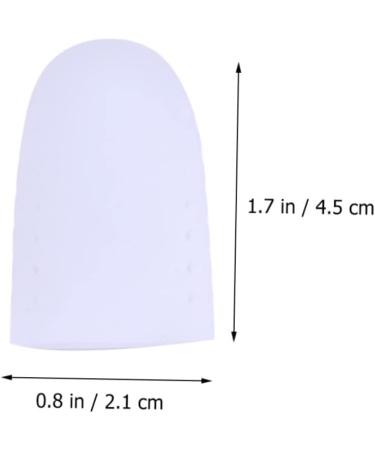 DOITOOL Silicone Gel High Heel Protectors - 2 Pair Big Toe Caps for Toe Relief and Cushioning - Size 2, White - Buy Online on GoSupps.com