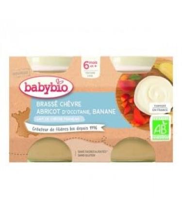 Babybio brewed goat apricot banana from 6 months 2x130g