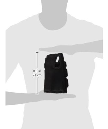 8 Inch Premium Right Wrist Brace - Black Small | Comfort & Support for Injuries - International Shipping Available - Buy Online on GoSupps.com