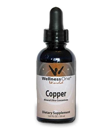 Copper - Best Liquid Ionic Mineral Supplement - (100 Days at 1mg per 10 Drops) 1.67fl oz. - Adjust Serving Sizes for Kids, Men and Women. - Buy Online on GoSupps.com