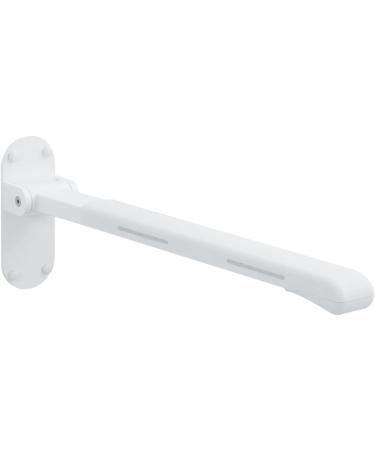 Folding Toilet Bar for Elderly Grab Bar Flip Up Tub Grab Bars Rails Wall Mounted Bed Support Handrails Assist Rail Steady Handle Balance Assist for Shower Bathtub Toilet (Black)(White) 70cm White