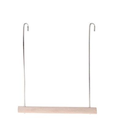 Yushu Parrot Swing Climbing Stand Natural Wooden Birds Perch Parrots Hanging Swing Cage Pendant Toys Stand Holder Parrot Toys for African Grey