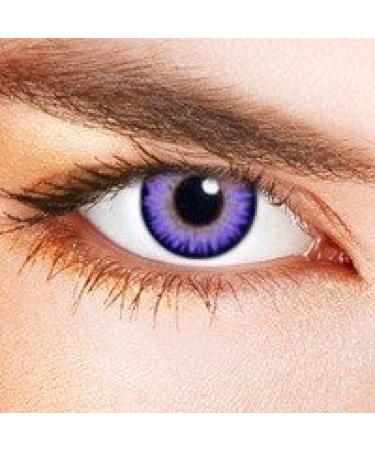 Eye-Effect Contact Lenses Violet Annual Lenses multi-coloured / 0 diopters 2 pieces