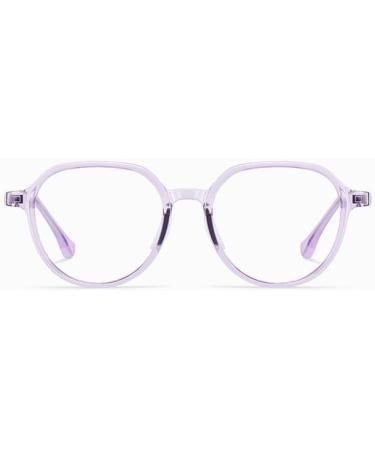 Shop Fuqinqingoz Round Retro Anti-Blue Light Reading Glasses +300 - Purple Presbyopia Readers for Eye Fatigue Relief - Buy Online on GoSupps.com