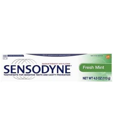 Buy Sensodyne Toothpaste with Fluoride Fresh Mint 4 oz - Sensitive Teeth Care - Buy Online on GoSupps.com