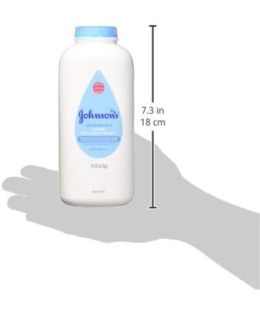 Johnson & Johnson Pure Cornstarch Baby Powder with Aloe Vera & Vitamin-E 15 oz (6 Pack) - Buy Online on GoSupps.com