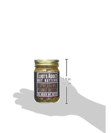 Eliot's Natural Crunchy Peanut Butter - No Sugar Added, Low Carb, Keto Friendly - Espresso Nib Flavor - 12 Ounce - Buy Online on GoSupps.com