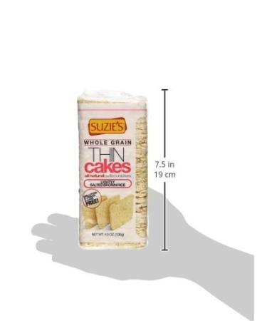 Buy Suzie's Whole Grain Thin Cakes - Lightly Salted Brown Rice Crackers 4.9oz - Buy Online on GoSupps.com
