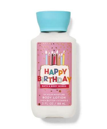 Bath and Body Works Super Smooth Body Lotion Travel Size 3 Oz. (Happy Birthday)