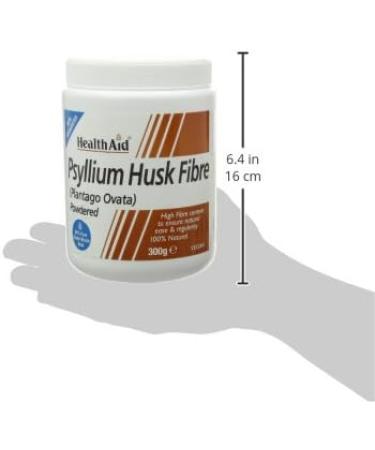 HealthAid Psyllium Husk Fibre Powder 300g - Natural Digestive Aid - Buy Online on GoSupps.com