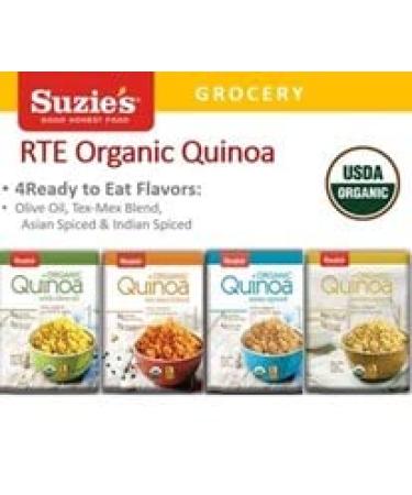 Buy Suzie's Quinoa Heat & Serve - Non-GMO Organic Olive Oil, 8.8 oz (250g) - 6 Pack - Buy Online on GoSupps.com