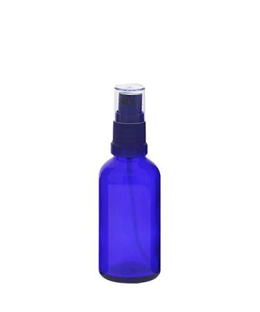 Blue glass bottle blue glass bottle with blue atomizer Kosmetex spray bottle glass bottle with pump atomizer 50 ml