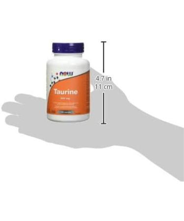 NOW - Taurine 500mg 100 Capsules - Buy Online on GoSupps.com