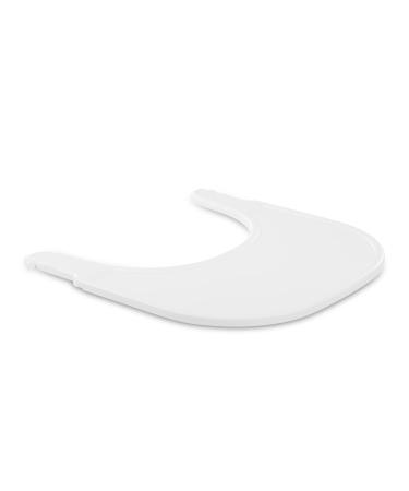 Hauck Alpha+ Click Tray White - Just Seconds to Remove and Fix Large Plastic Highchair Tray Easy to Clean